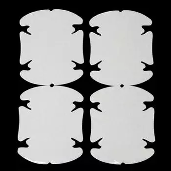 4 шт./компл. универсальная невидимая прозрачная дверная ручка автомобиля, защитная пленка от царапин