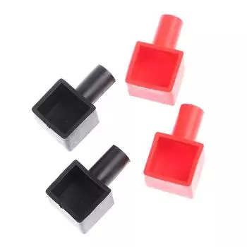 4 шт./компл. универсальные квадратные клеммы аккумулятора мотоцикла автомобиля резиновые крышки