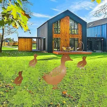 4 шт./компл. устойчивая к погодным условиям утка орнамент творческий уникальный металлический ремесла заземление заглушка