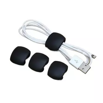 4 шт./компл. устройство для намотки кабеля данных, зажим для крепления стяжки кабеля наушников, USB-зарядное устройство, держатель кабеля, настольный органайзер, зажимы для управления белый