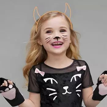 4 шт./компл., веселая детская повязка для волос на Хэллоуин, светящаяся в темноте, женская вечеринка, аксессуары для волос для взрослых, повязка для волос в виде паутины и тыквы оранжевый