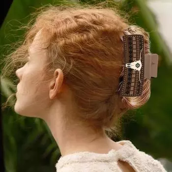 4 шт./компл. заколки для волос в юго-западном стиле с противоскользящими зубцами, заколка для волос с цветочным узором из коровьей кожи в стиле вестерн, аксессуары для волос B