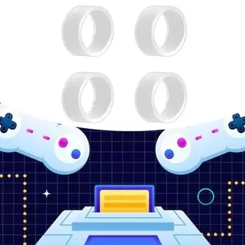 4 шт./компл. защитная крышка джойстика шайба для игрового контроллера Xbox/PS4/PS5/Switch Pro эластичные резиновые защитные кольца