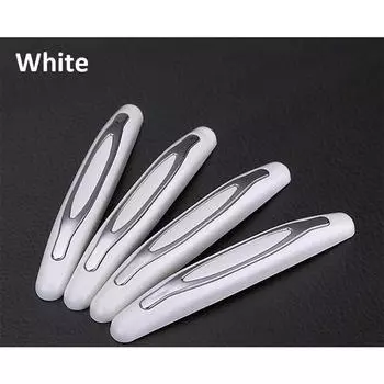 4 шт./компл. защитные полосы для защиты от столкновений, царапин, универсальные защитные полосы для дверей автомобиля серебряный