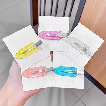 4 шт./компл., женские заколки для волос, боковая челка, фиксирующая бахрома, заколка, инструменты для макияжа, женские головные уборы для девочек, заколка, аксессуары для волос butter розовый