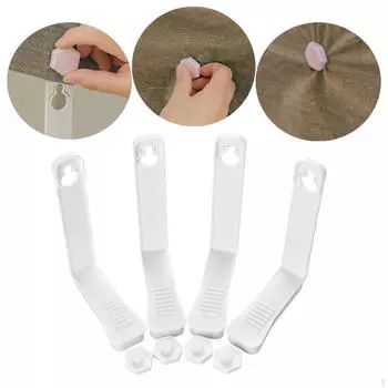 4 шт. / Комплект держателей для простыней, сохраняющих ваши простыни, матрас White2