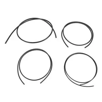 4 шт. комплект струн для укулеле из полиуретана, сменный комплект для гитары, баса, музыкальных инструментов, аксессуары, черный цвет