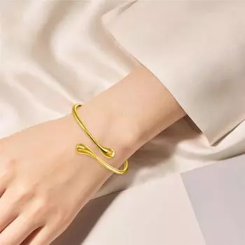 4 шт./комплект женский комплект ювелирных изделий в форме капли воды полированный металл регулируемый открытый дизайн серебряный