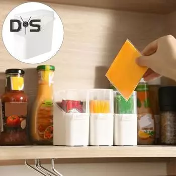 4 шт. Контейнер для хранения в холодильнике, держатель для сыра, масла, коробка для хранения с крышкой, пластиковый прозрачный контейнер для закусок и овощей B