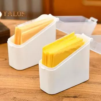 4 шт. Контейнер для хранения в холодильнике, держатель для сыра, масла, коробка для хранения с крышкой, пластиковый прозрачный контейнер для закусок и овощей C