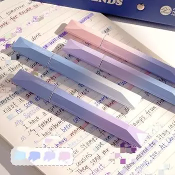 4 шт./кор. милые маркеры для скрапбукинга, ручка, креативный милый маркер с градиентом цвета для детей, милые принадлежности для письма 4pcs