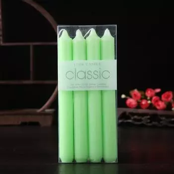 4 шт./коробка 7,87-дюймовая длинная свеча для отключения электроэнергии и романтических ужинов, классический прямой дизайн для свадеб и особых случаев