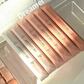 4 шт. Корректирующая лента большой емкости 2-в-1 ручки-диспенсеры Портативная точечная клейкая лента Школьные принадлежности розовый