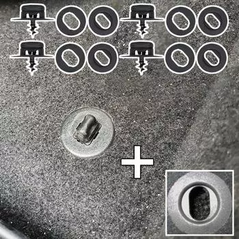 4 шт., коврик для багажника автомобиля, зажим, держатель, фиксирующий зажим для ковра, пряжка, крючок, фиксатор, устойчивые детали, аксессуары, универсальные A