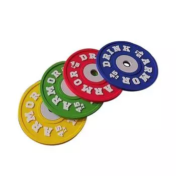 4 шт. красочные подставки под штангу набор нескользящие силиконовые коврики для чашек в форме штанги набор подставок под напитки силиконовые подставки для кухни