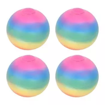 4 шт. красочный мяч для снятия стресса игрушка для детей и взрослых эластичный сенсорный сжимаемый мяч игрушки