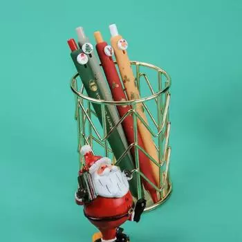 4 шт. креативная кавайная рождественская серия гелевая ручка с кнопкой мультфильм модные нейтральные ручки офисные принадлежности канцелярские товары для студентов подарки A2