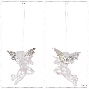 4 шт. Креативное украшение на рождественскую елку, акриловые новогодние рождественские подарки, подвеска, подвесное украшение, рождественские украшения