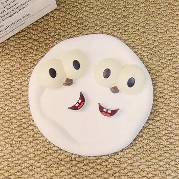 4 шт. Креативные шармы для обуви для клогов Набор аксессуаров Пряжка для обуви с отверстиями Мультяшные Смешные Большие глаза Рот Сделай сам 3D Украшения для обуви