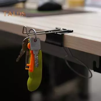 4 шт. креативный настольный стол, подставка для хранения, зажим с длинным хвостом, держатель для напитков, брелок для ключей, контейнер для ручек, стеллаж для хранения чёрный