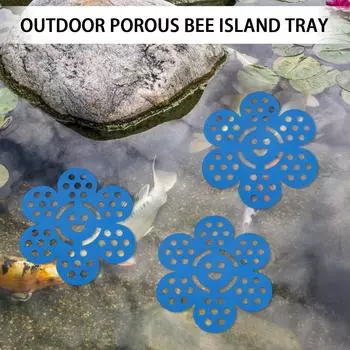 4 шт. Креативный поднос в форме пчелы с пористым дренажным дизайном, практичные мелкие предметы для сада, балкона, на выбор четыре цвета One Size синий