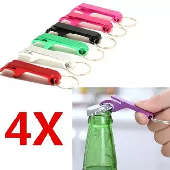 4 шт., креативный универсальный брелок для ключей, открывалка для бутылок, инструменты для бара и пива 1pcs