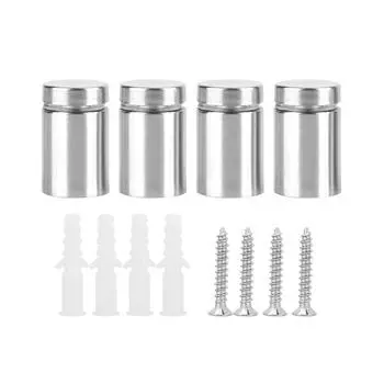 4 шт. Крепежные винты для рекламных вывесок из нержавеющей стали, полые стеклянные стойки (19*30мм)