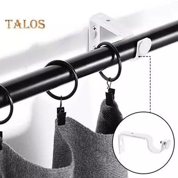 4 шт., кронштейн для карниза, простая установка, держатели для карнизов, сверхмощный кронштейн для оконной драпировки для дома белый