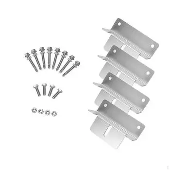 4 шт. кронштейн для крепления солнечной панели из алюминиевого сплава премиум-класса с поддерживающим держателем винтов