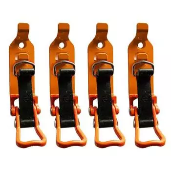 4 шт. кронштейны для лопат, металлические зажимы, нержавеющие, прочные, быстросъемные, несущие, оборудование, держатель для инструментов, крепление, автомобильные аксессуары 4pcs оранжевый