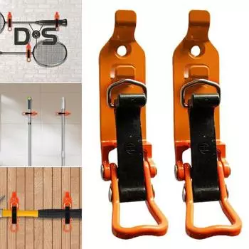 4 шт. кронштейны для лопат, металлические зажимы, нержавеющие, прочные, быстросъемные, несущие, оборудование, держатель для инструментов, крепление, автомобильные аксессуары 4pcs оранжевый