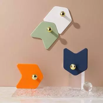 4 шт. крючки для хранения Съемные вешалки для полотенец Высокая несущая способность Простая установка Прямоугольный дизайн Вешалки для халатов Крючки для сумок для шляп белый