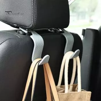 4 шт. крючки для подголовника автомобильного сиденья, прочные несущие универсальные простые в установке органайзер для хранения автомобиля, сумка, кошелек, вешалка для пальто розовый