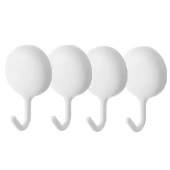 4 шт. Крючок для полотенец в простом стиле, держатель для ключей, настенная вешалка, самоклеящаяся, вешалка на дверь, ванная комната белый