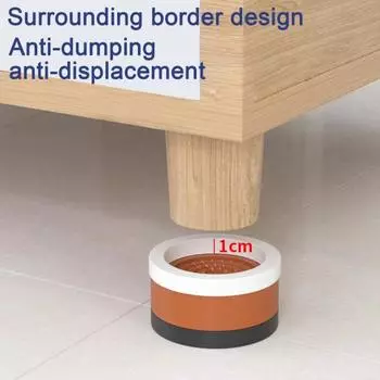 4 шт. Круглая мебельная подставка, прочная кровать, подставка, штабелируемый противоскользящий стол, диван, стул белый