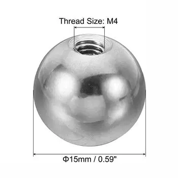 4 шт. Круглая заглушка для винта с потайной головкой, крышка, сверлильный шар, осветительное оборудование, DIY-декорация M4x15mm