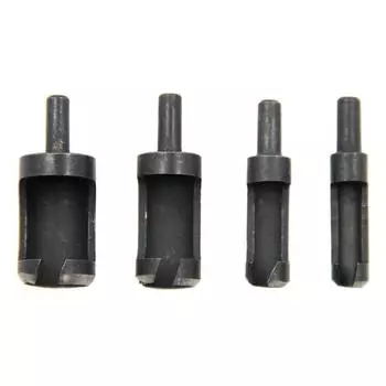 4 шт. круглой ручки черное пробковое сверло круглый стержень сверло инструмент для резки пробки DIY аксессуары для электроинструмента Round handle