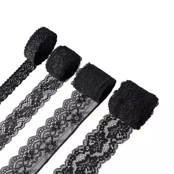 4 шт. кружевное дышащее гибкое женское однотонное свадебное платье для рукоделия ленточные украшения аксессуары