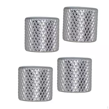 4 шт. Крышка кнопки громкости гитары, купольная ручка управления Black