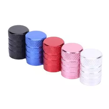 4 шт. крышка штока обода шины герметичная крышка штока вентиля колеса шины для автомобиля грузовика внедорожника чёрный