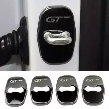 4 шт. крышка замка двери автомобиля защитная пряжка крышка защелка стопор анти ржавчина автомобильные аксессуары для Peugeot 308 408 5008 3008 207 для Citroen серебряный