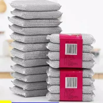 4 шт. кухонная губка для мытья посуды, не повреждает кастрюлю, щетка для кастрюли, артефакт, бытовая чистящая губка без царапин