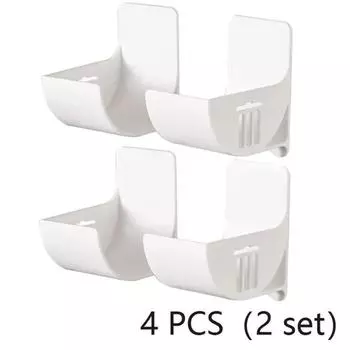 4 шт., кухонная ванна, настенное крепление, пластиковый полиэтиленовый мешок для мусора, держатель для рулонов, диспенсер для свежести, стеллаж для хранения пленки в рулонах для шкафа