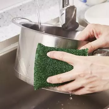 4 шт. кухонные чистящие губки, не царапающие губки, толстая пена, многоразовые, легко моются, прочные