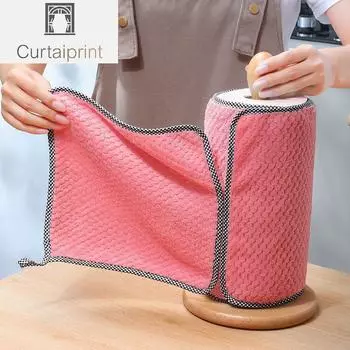 4 шт. кухонные полотенца, антипригарные масляные утолщенные салфетки для чистки стола, впитывающая губка для мытья посуды, кухонные тряпки, гаджеты
