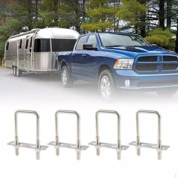 4 шт. квадратные U-образные болты, мини-легкие в установке болты из нержавеющей стали, зажим для столба M 8