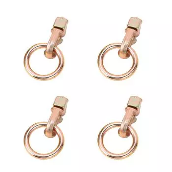 4 шт. L-образный гусеничный фитинг с двумя шпильками из углеродистой стали с уплотнительным кольцом для кузова грузовика золотой