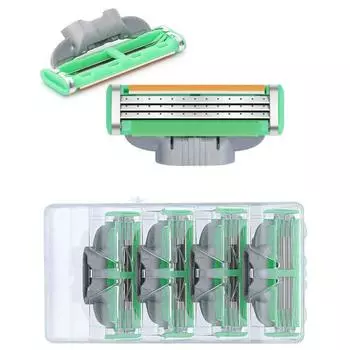 4 шт. лезвия для бритья 3 бритвенных лезвия безопасная бритва бренд опасная бритва трехслойное бритье лезвие для бритья