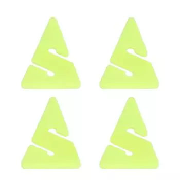 4 шт., линия для подводного плавания, маркер-стрелка, треугольная линия для погружения в затонувшую пещеру, маркер-стрелка из ABS-пластика, треугольная форма флуоресцентный желтый