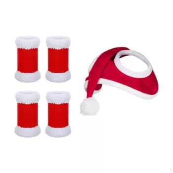 4 шт. лошадиные накидки на ноги, рождественская шапка, аксессуары для конного спорта, накидка для гонок 35cmx43cm